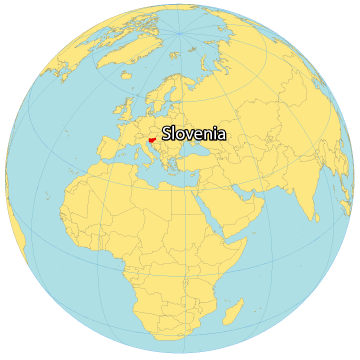 Map Of Slovenia Cities And Roads GIS Geography Slovenia World Map 360x360 