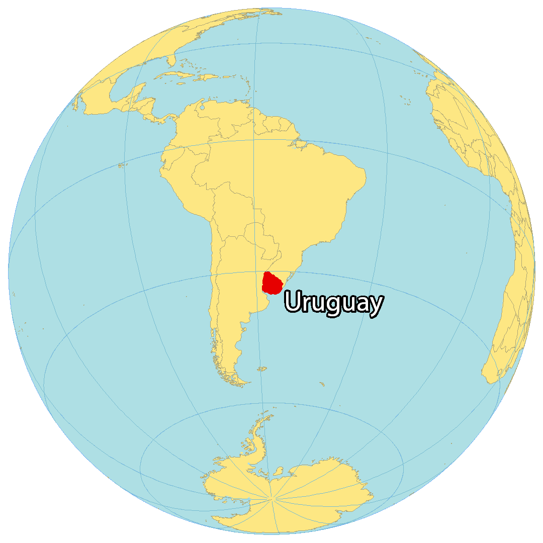 Map Of Uruguay Cities And Roads GIS Geography Uruguay World Map 
