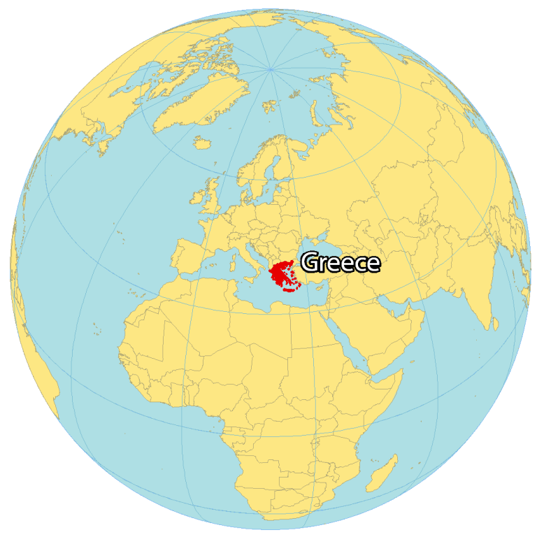 Map Of Greece Cities And Roads GIS Geography Greece World Map 768x768 