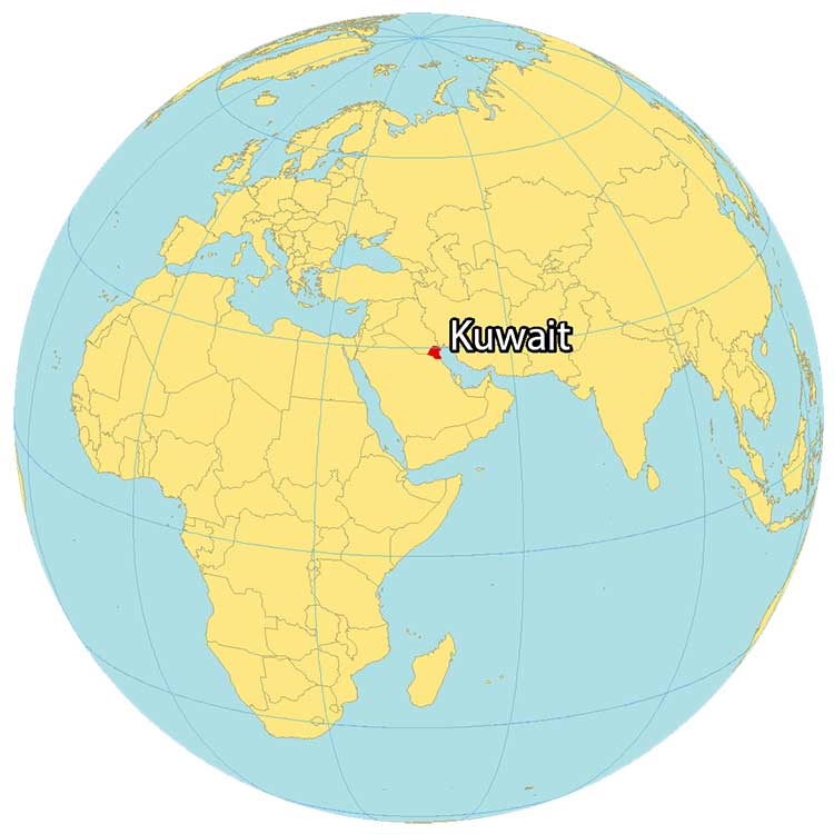 Kuwait Geography Kuwait World Map 