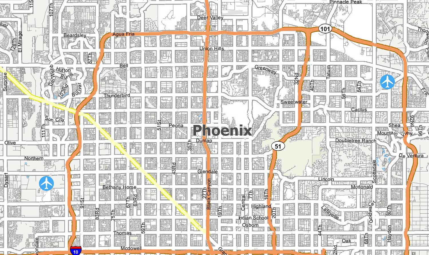 North phoenix map