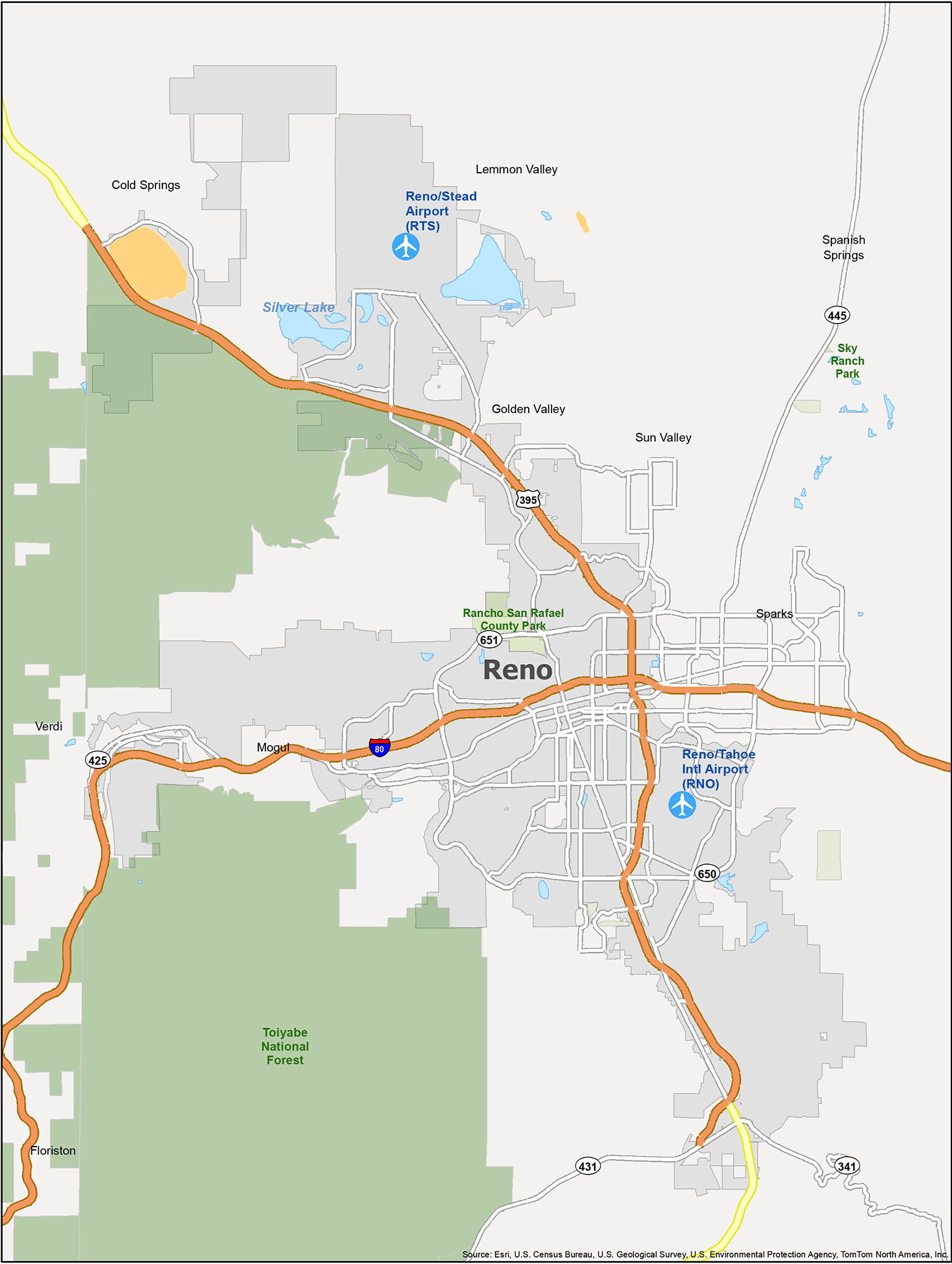 Reno Nevada US Map Your Ultimate Guide Reno Map Nevada 