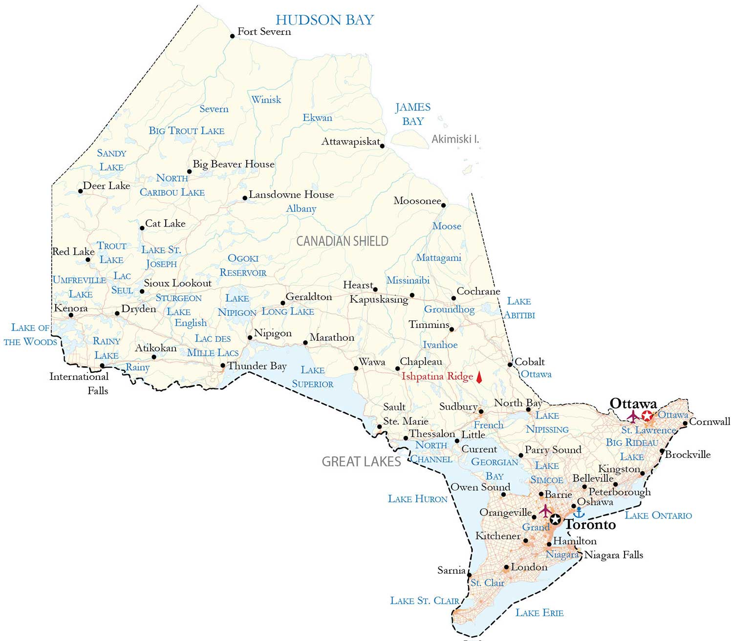 Ontario Cities In Order At Diana Massey Blog Ontario Map 