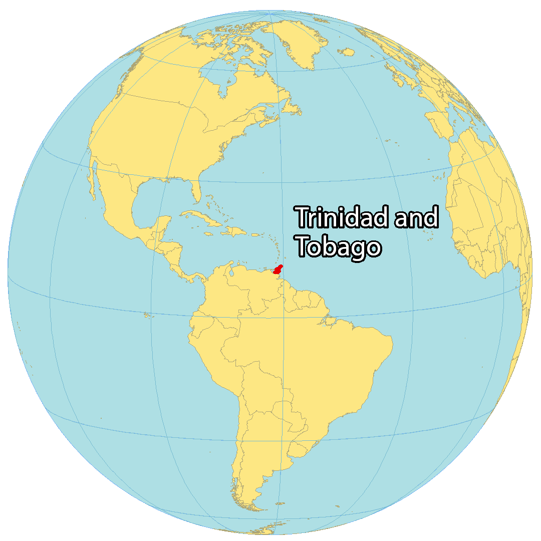 Trinidad World Factbook Trinidad And Tobago World Map 