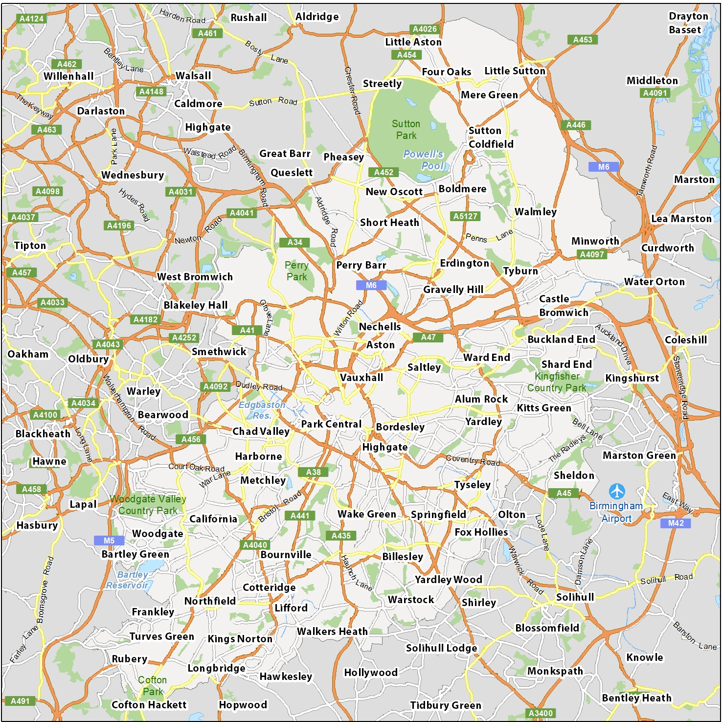 Map Of Birmingham England GIS Geography Birmingham Map England 