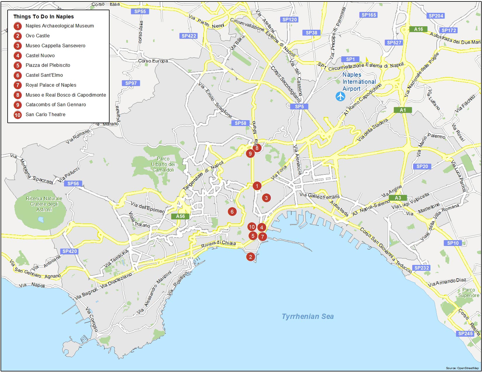 Rome Italy Map Naples Things To Do 