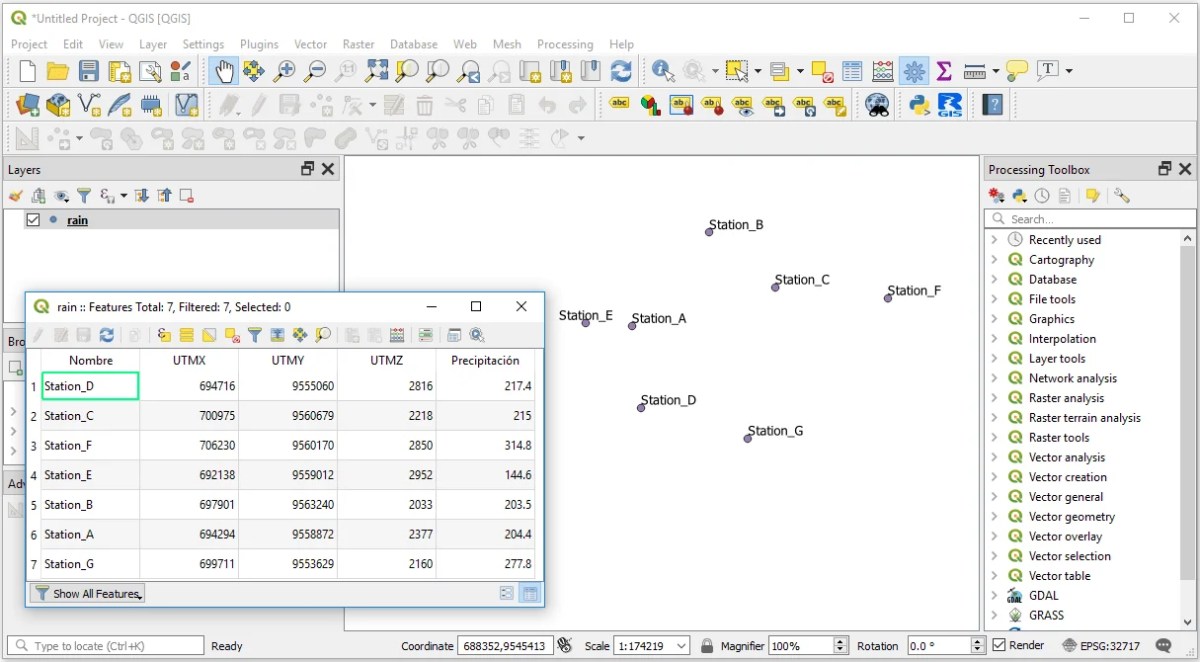 Add an excel table in QGIS 3