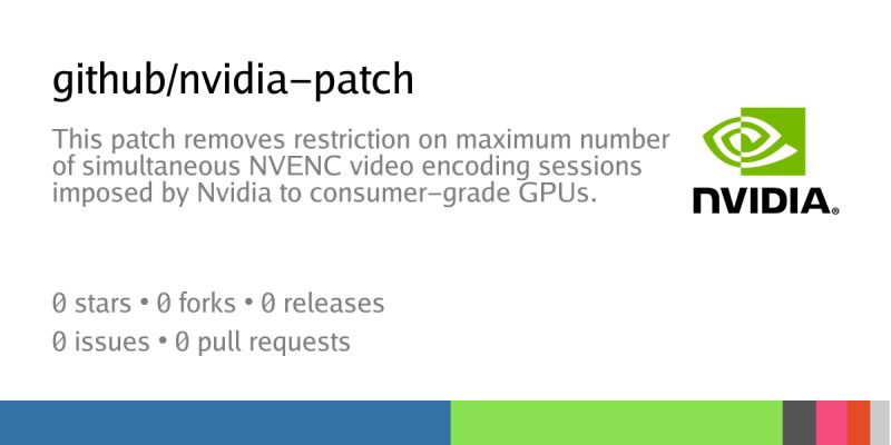 Github Matviy Nvidia Nvenc Multi Session Patch Driver Patch For - Mountain Design Collection - Full HD Quality
