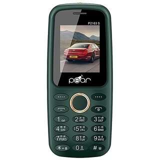 PEAR P2163 (Dual Sim 2G Mobile, 1.77 Inch Display 1100 mAh Battery, Green)