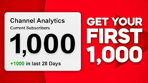 How to Get Your First 1000 YouTube Subscribers