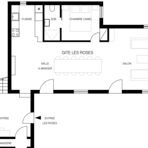 Discover the 2D plans & video of Gîte Clair Matin