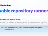 Github Actions You Can Now Disable Repo Level Self Hosted Runners In