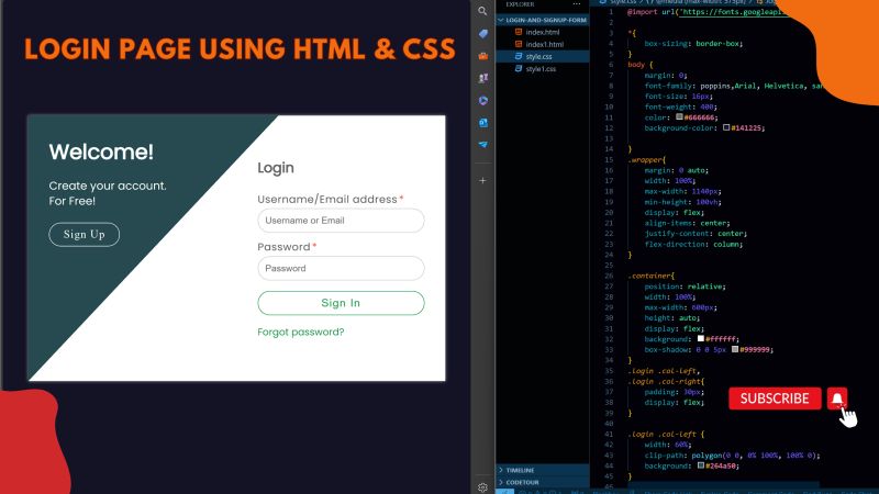 Github Pradeep302003 Signup And Login Page Using Html And Css - Best Ocean Arts in Mobile