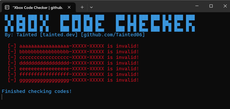 Github Tainted06 Xbox Code Checker Simple Poc Tool To Mass Check - Classic Geometric Picture - 4K