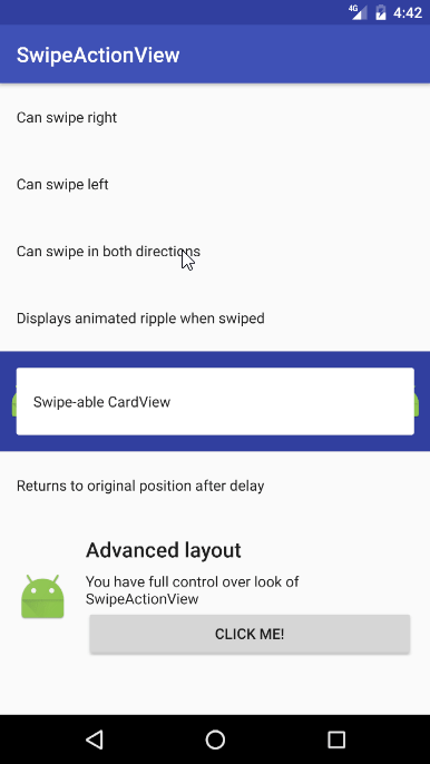 Github Tunous Swipeactionview Android Swipe Able View Which Allows - Download Classic Abstract Photo | Full HD