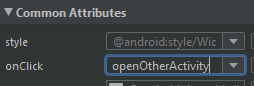 Specifying a button onclick callback with Android Studio