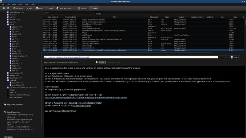 Github Baumgarr Nixnote2 Nixnote A Clone Of Evernote For Linux - Artistic Gradient Design - Desktop