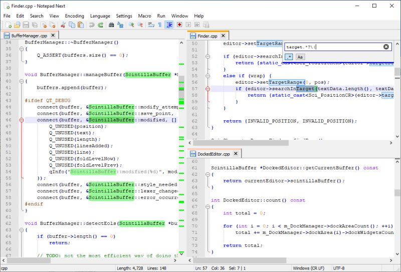 Github Dail8859 Notepadnext A Cross Platform Reimplementation Of - Elegant Dark Pattern - Retina