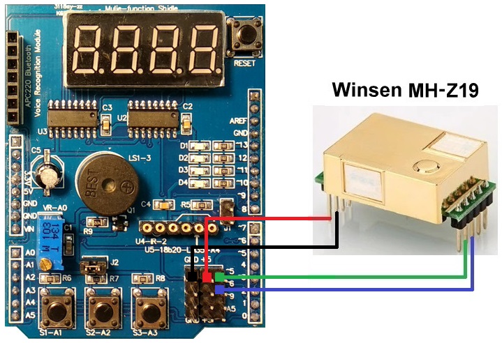 MH-Z19B connection