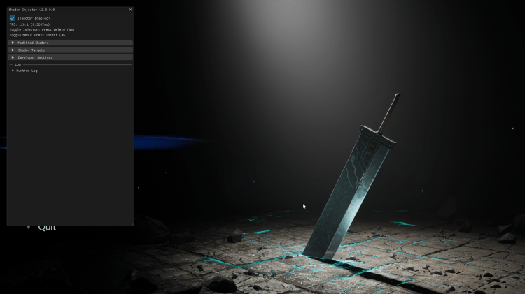 Shader Injector cargando shaders modificados en Final Fantasy VII Rebirth