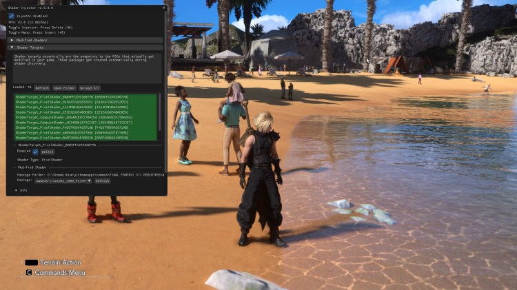 Final Fantasy VII Rebirth con Shader Injector instalado