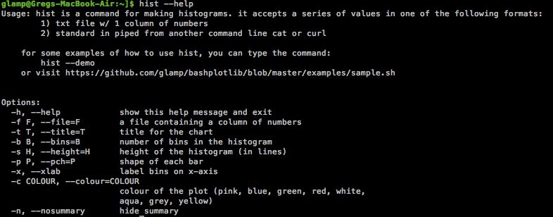 Github Glamp Bashplotlib Plotting In The Terminal - Premium Dark Design Gallery - High Resolution