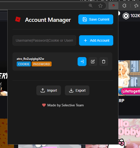 GitHub K6w Roblox Account Manager Experience Seamless Account Preview 