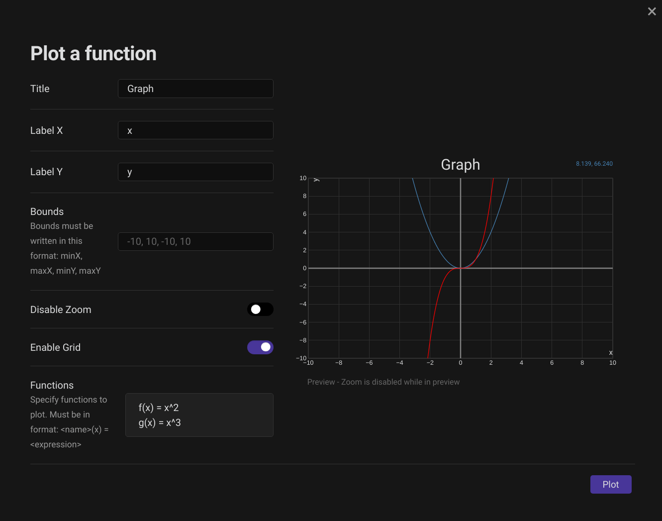 Way To Plot X Y Point Issue 88 Leonhma Obsidian Functionplot - Geometric Art Collection - Mobile Quality