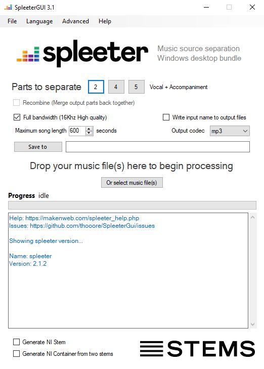 Github Thooore Spleetergui Windows Desktop Front End For Spleeter - Premium Space Picture Gallery - Full HD