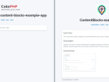 Github Ugie Cake Cakephp Content Blocks Example App Example Cakephp