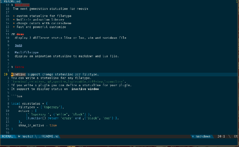Github Windwp Windline Nvim Animation Statusline Floating Window - Premium Geometric Image Gallery - Ultra HD