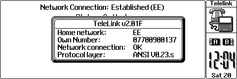 Series 3a screenshot of TeleLink app running