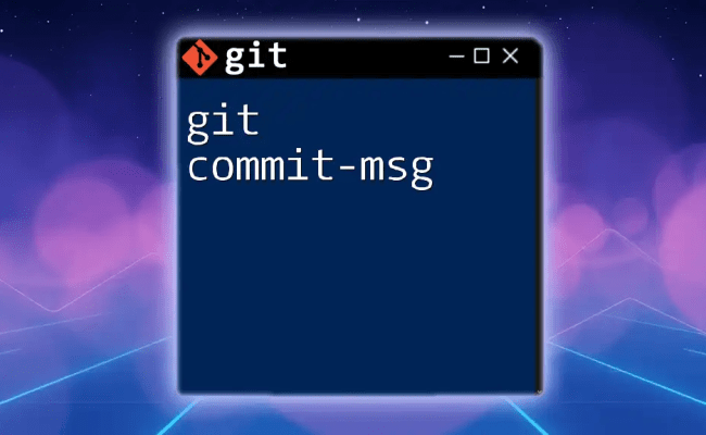 Mastering Git Commit-msg: A Quick Guide To Best Practices