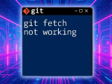 Troubleshooting Git Add Not Working Quick Fixes