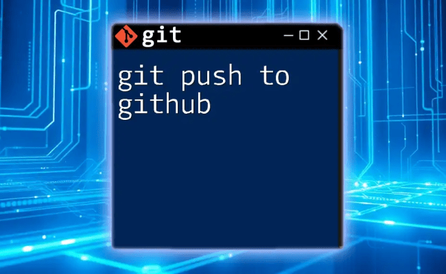 Mastering Git Push To New Branch On GitHub