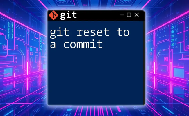 Mastering Git Reset To Specific Commit: A Quick Guide