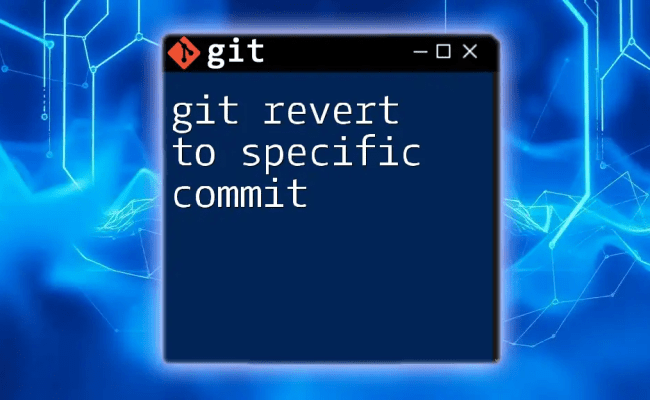 Mastering Git Reset To Specific Commit: A Quick Guide