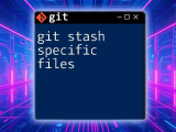 Mastering Git Stash Apply Conflict A Quick Guide
