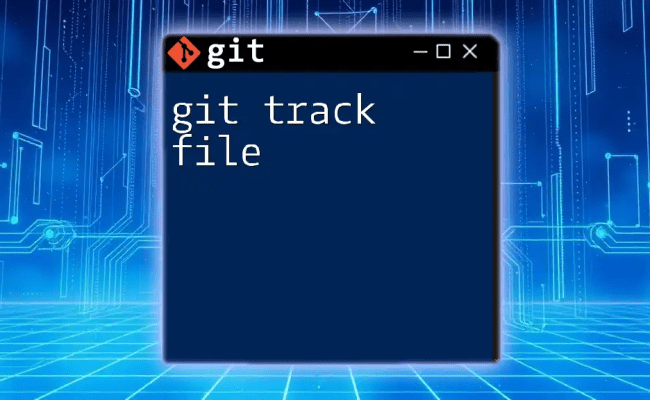 Mastering Git Tracked Files: Quick Command Guide