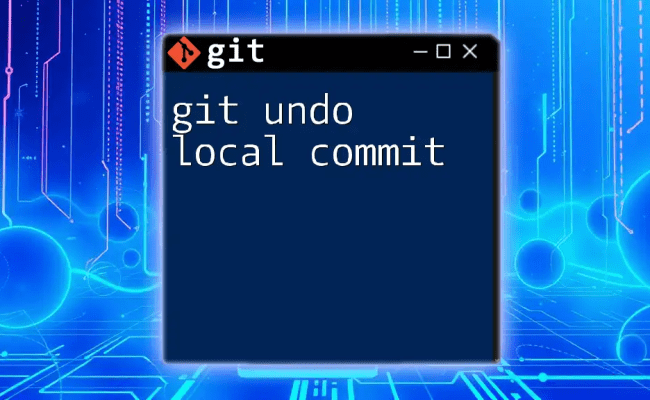 Git Reset Local Commits: A Simple Guide To Rewind Changes