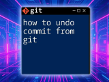 Git How To Undo Commit A Quick Guide