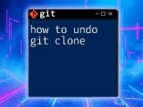 Undo Git Clean Quick Fixes For Your Workspace