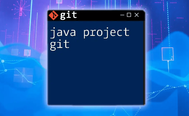 Effortless Java Project Git Command Mastery