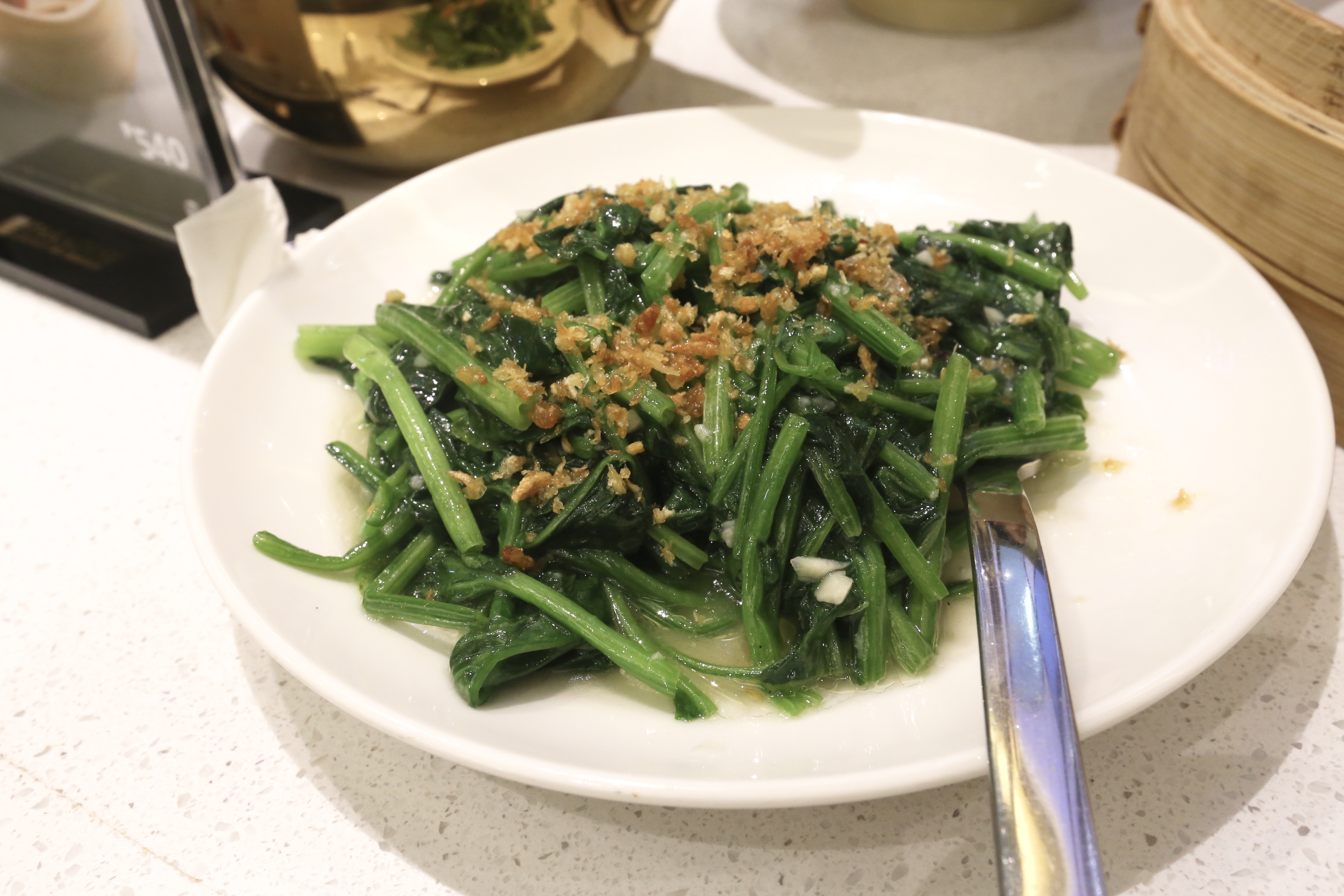 Stir-Fried Spinach with Minced Garlic (2.25)