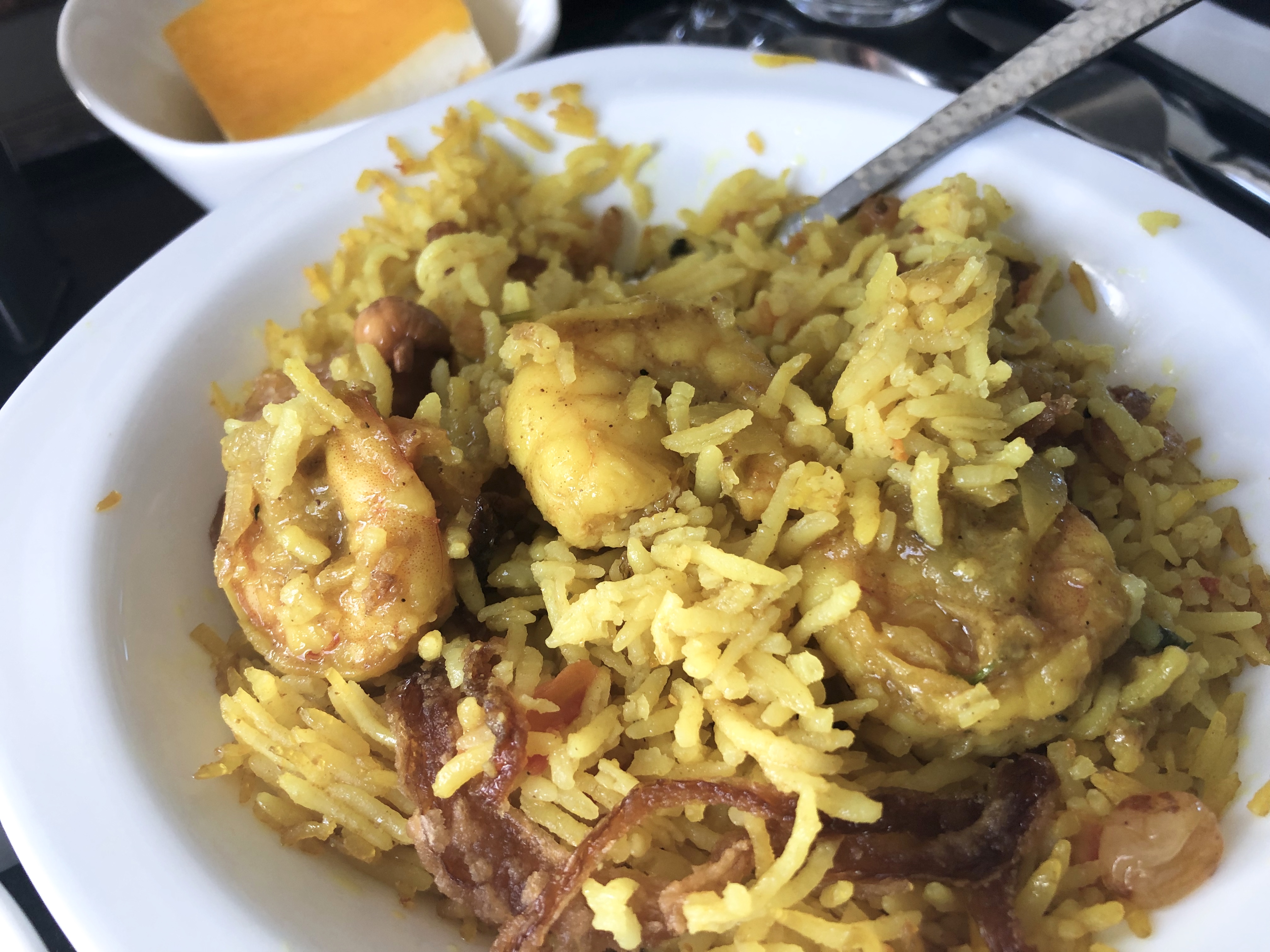 Like a biryani, though presumably with different spice mix.