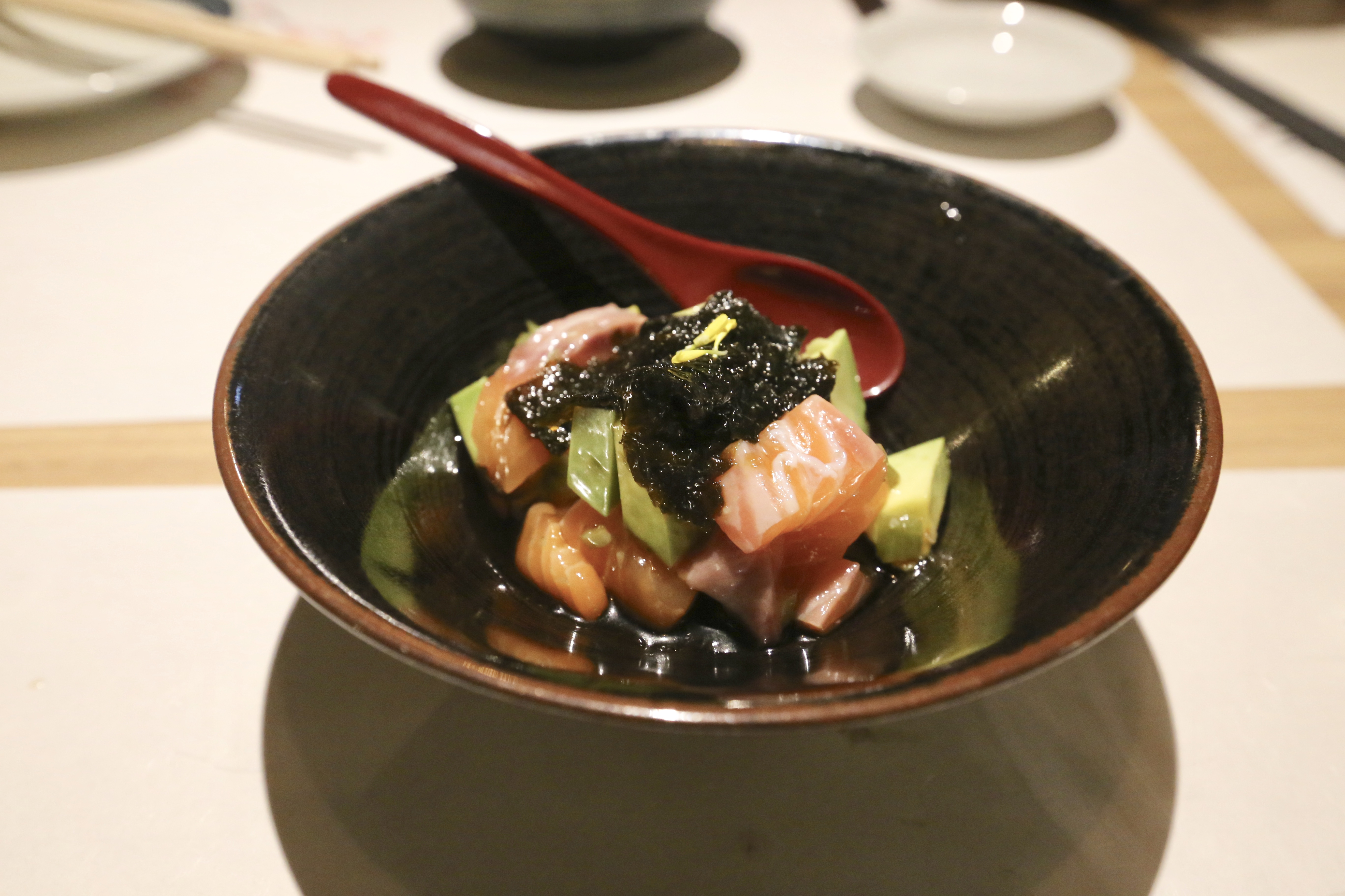 Salmon Sashimi, Avocado, Nori (4.0)