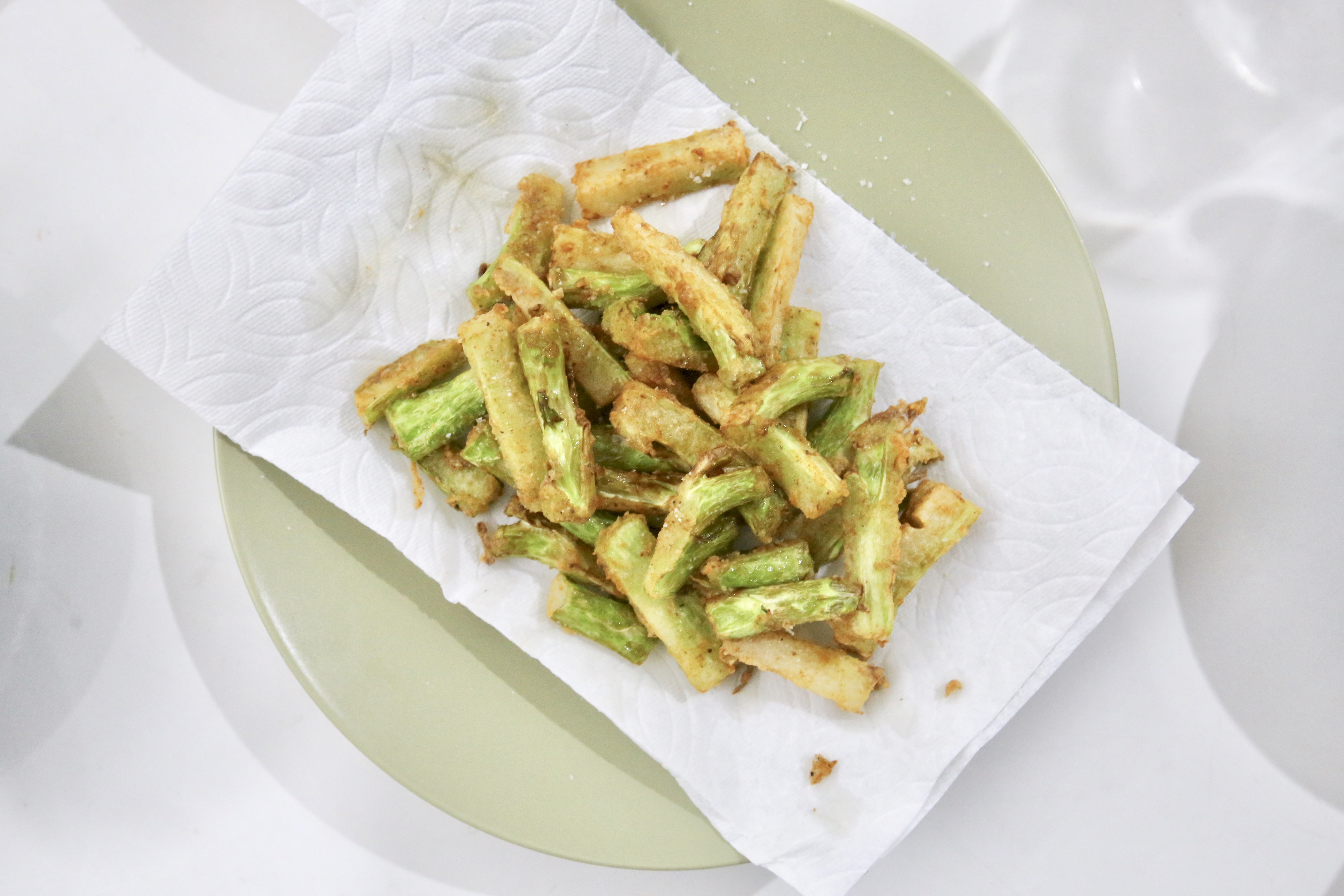 11.061 DeepFried Broccoli Stems GIVE ME THIS DAY