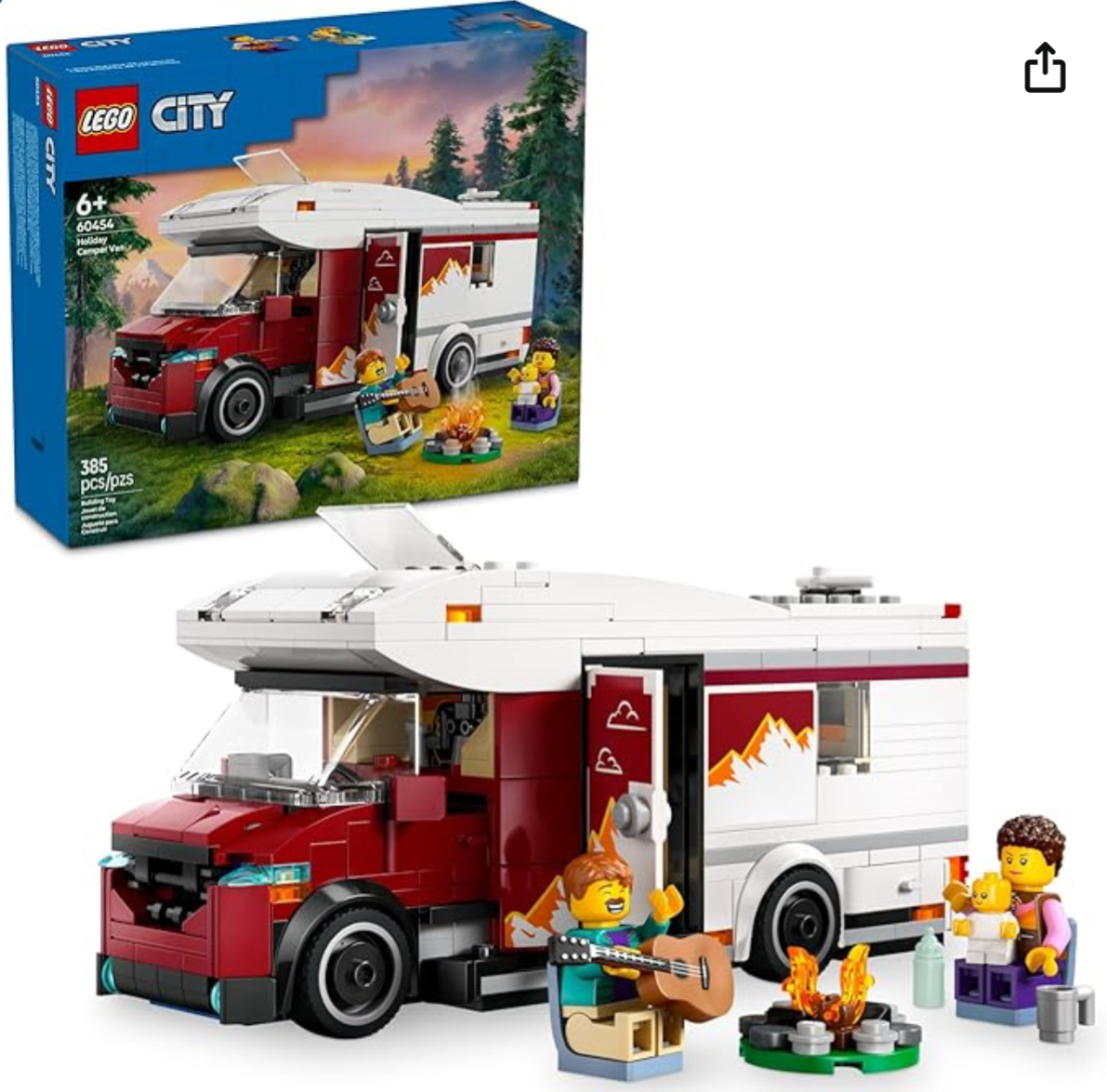LEGO 60454 City Holiday Adventure Camper Van