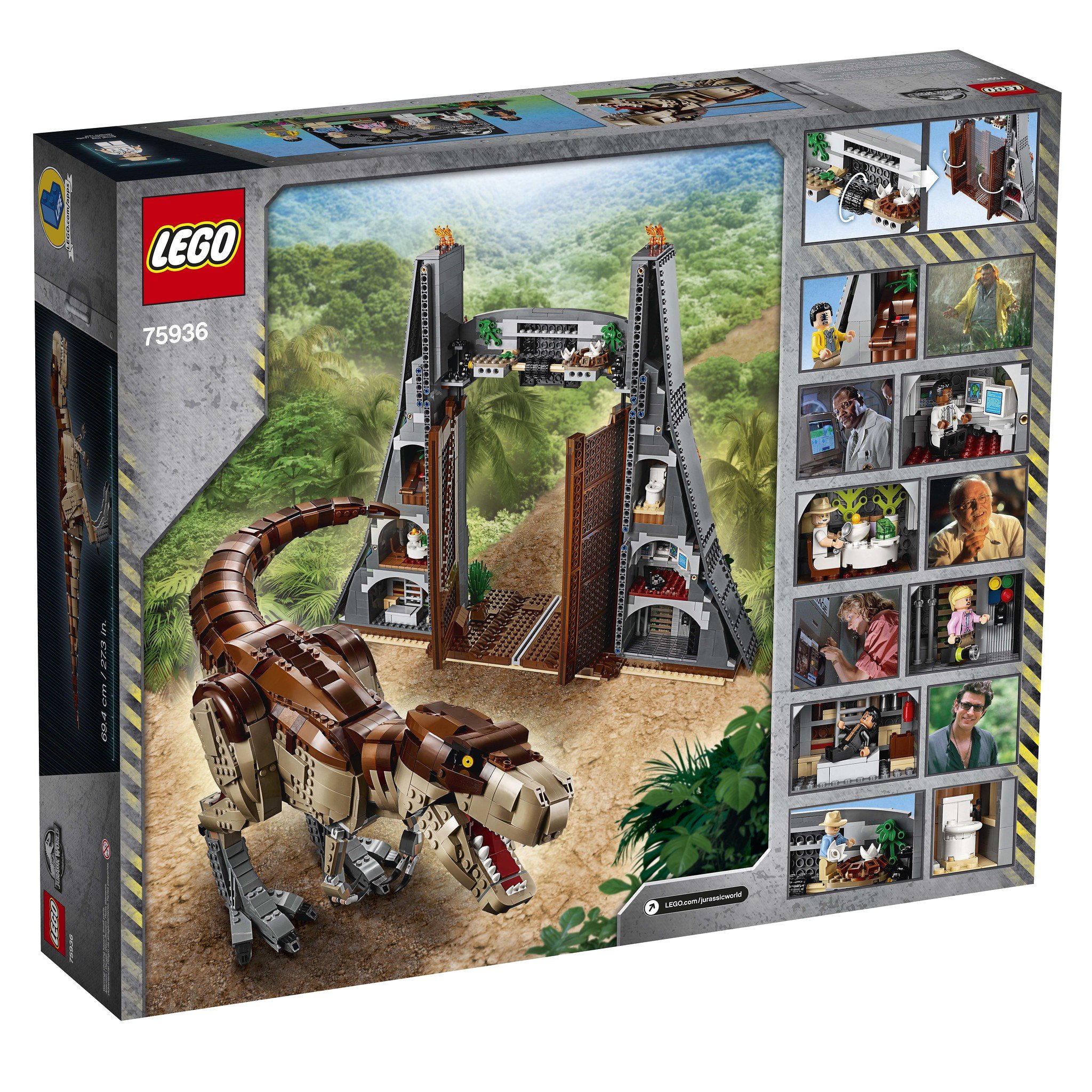 LEGO Jurassic Park T-Rex Rampage 75936 - Box Rear