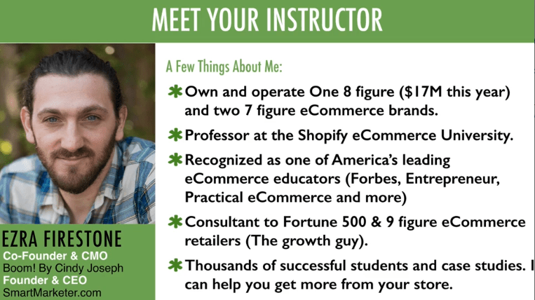 Ecommerce video course Video 1 – What To Expect